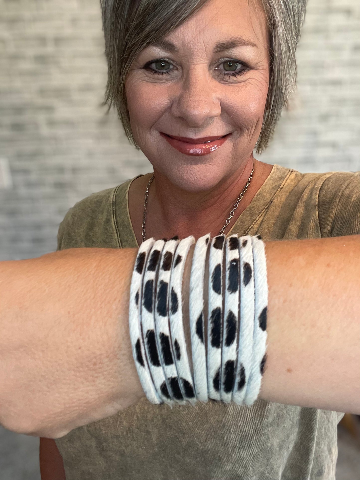 COWHIDE BRACELETS